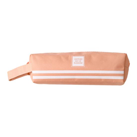 Portable Canvas Pencil Case with Handle Large Capacity Stationery Bag Student Pencil Organizer for Pens Markers Rulers Back-to-School Gifts