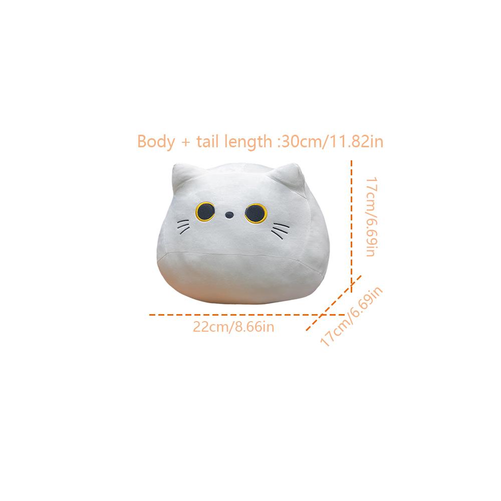 30 см черно-белая плюшевая игрушка с изображением кота, мягкие куклы-животные, мягкая мультяшная подушка с животными, милые мягкие мультяшные мягкие игрушки-животные
