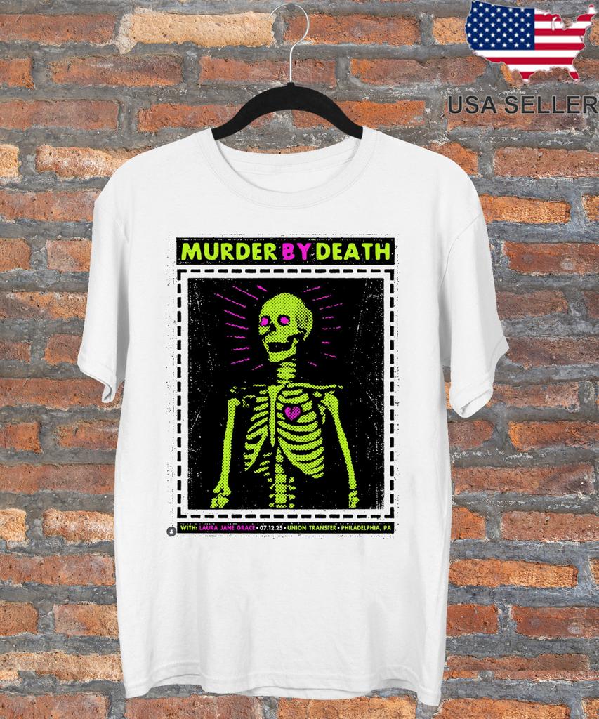 Murder By Death BAND Farewell Tour WITH LAURA JANE GRACE T Shirt Size S-5XL