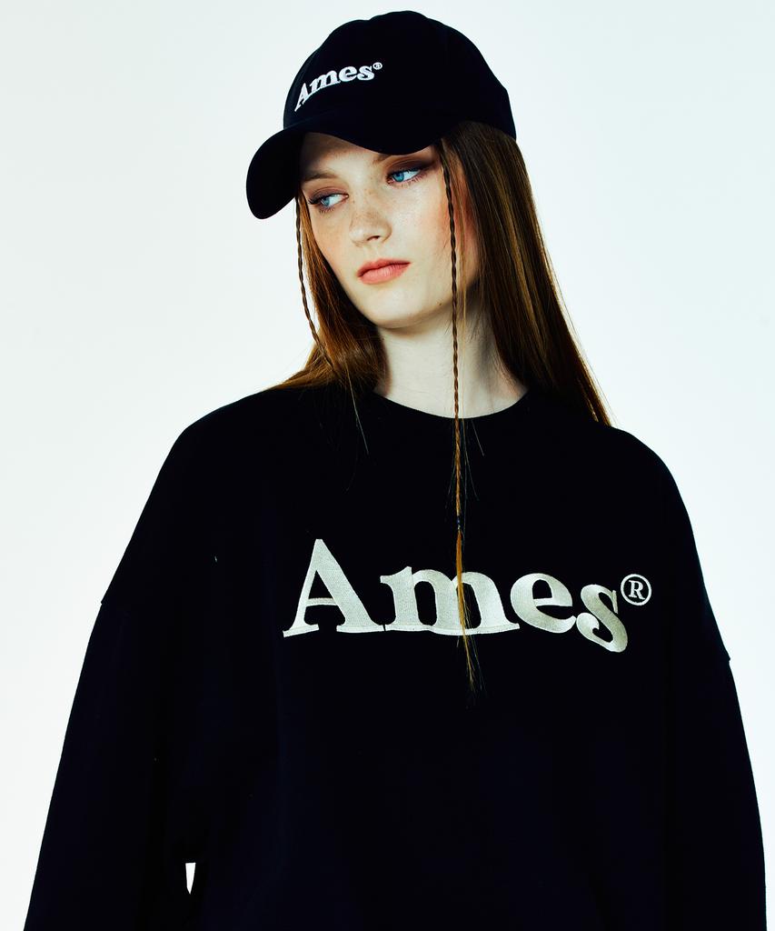 Кепка с базовым логотипом AMES-WORLDWIDE Черная