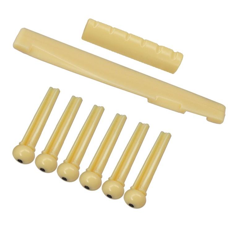 1,24-дюймовый гитарный верхний порожек и седло + бриджевый штифт, набор, пластик, горячий