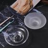Round Glass Transparent Glass Soap Box Keep Soap Bars Dry Soap Holder  Household
