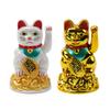 Китайский Счастливый Машущий Кот Привлекающий Maneki Neko Золотой Удача Фэн-шуй Талисман Приносящий Богатство-Удачу Для Домашнего Офиса Декор