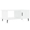  Coffee Table, High Gloss White, 90x50x40 Cm