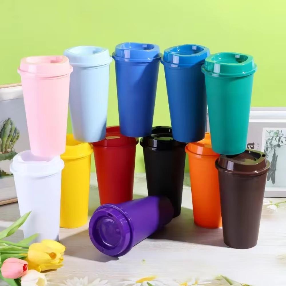 5pcs Reusable Coffee Cup 16 Oz Milktea Cup Drinkware Coffee Mug  Office
