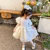 Girls' Summer Dress Puff Sleeved Princess Dress Sweet Birthday Dress