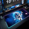 Космический астронавт Коврик для мыши RGB Игровой коврик для мыши Большой светодиодный коврик Настольный коврик для ПК Светящийся коврик для мыши Большие коврики для клавиатуры Настольный ковер С