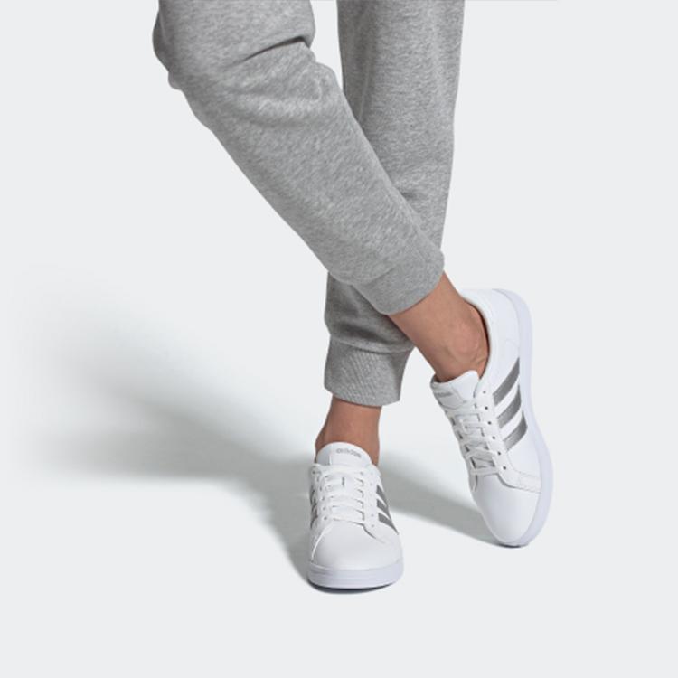 Women's Sneakers adidas Wmns Courtpoint X 'White Silver Metallic'