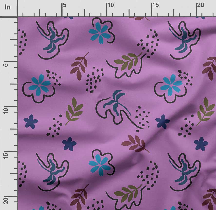 Soimoi Цветочный принт, хлопковый батист, ткань для квилтинга, продаваемая во дворе, хлопчатобумажная ткань средней плотности шириной 42 дюйма,