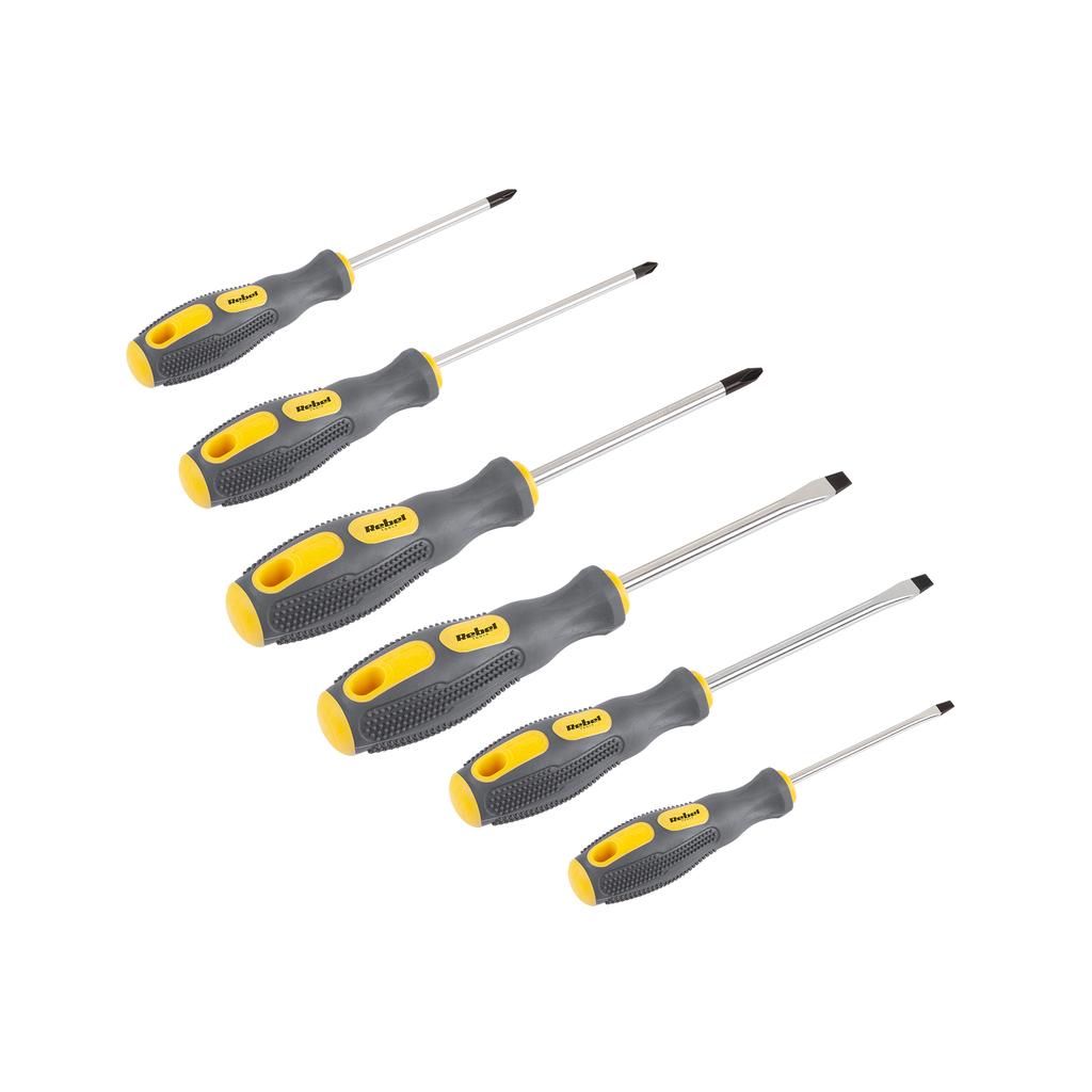 Rebel Tools Magnetic Screwdriver Set 6 pcs.