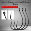Loach Hook Lure Set: Inverted Thin Strip Fishing Hooks with Soft Worm Bait for Mandarin Fish & Perch - Bulk Pack