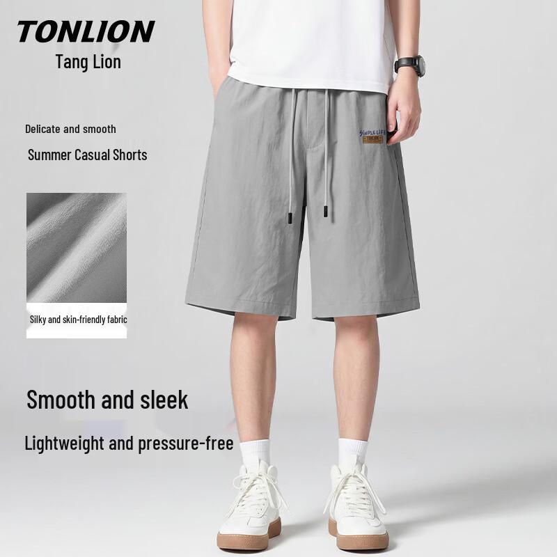 Мужские летние повседневные шорты TonLion с эффектом прохлады