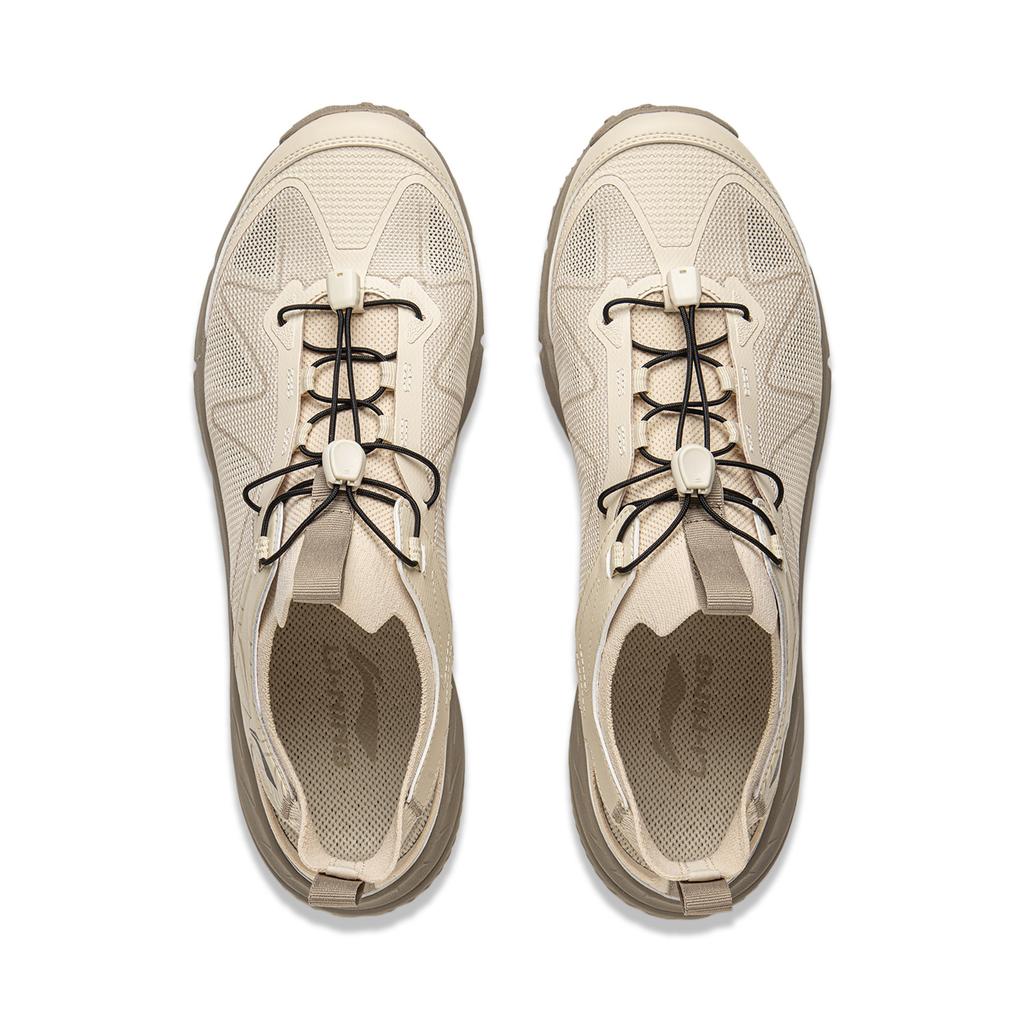 Li-Ning Yijie Lite Outdoor Comfortable Fashionable Minimalist Non-Slip Breathable Wear-Resistant Creek Shoes Men Shoes Beige AHLV013-2