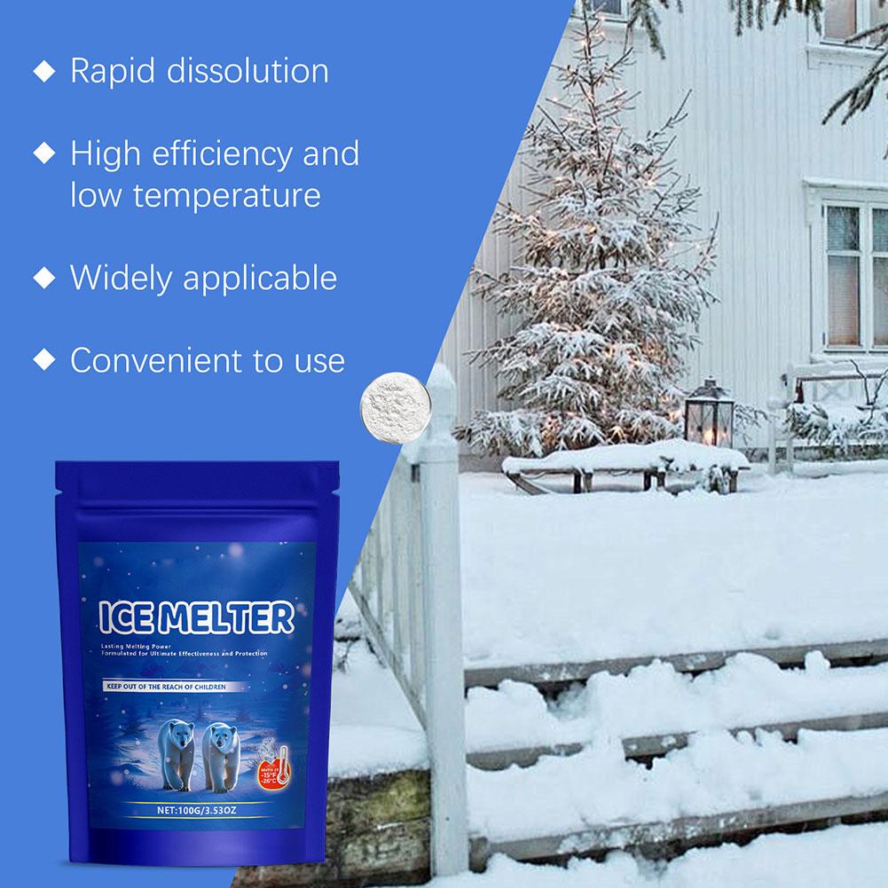Deicing For Concrete Safety, Pet Friendly Snow And Ice Melting Agent U3D4