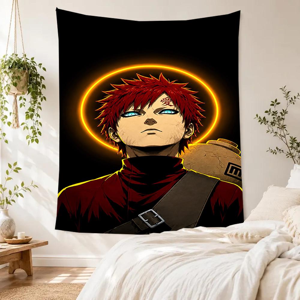 Naruto Aesthetic Tapestry Cozy Warm Perfect for Balcony Dorm Wall Reading Corner Versatile Decor Tasseled Design Gift for Thanksgiving Christmas