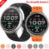 Силиконовый ремешок 20 мм для Amazfit Active 2 Официальный сменный ремешок для Amazfit GTS 4 mini 3/Samsung Galaxy Watch 7 6 5