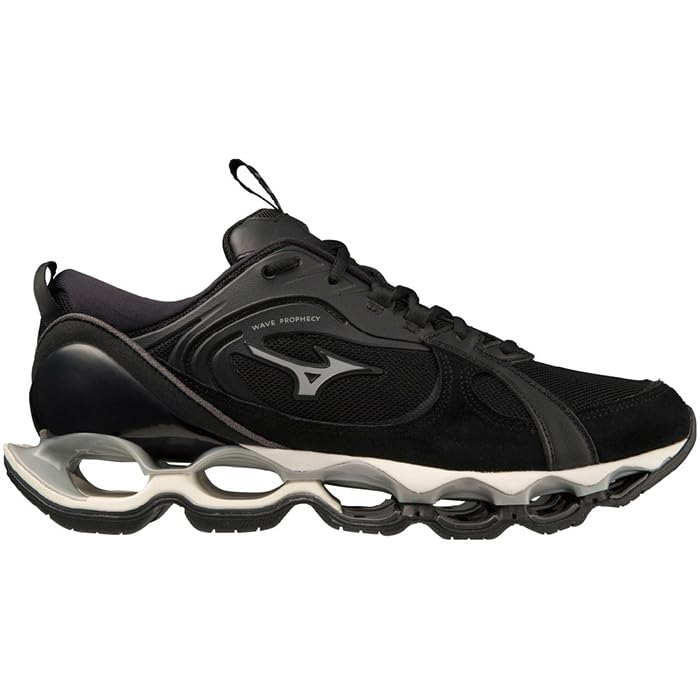 Mizuno Кроссовки Wave Prophecy B2, Идеальны для поездок на работу, в школу и для повседневной жизни, Повседневные, Черные, Размер 25,0 см, 2E