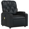 VidaXL Fauteuil de massage inclinable Noir Similicuir 372510
