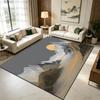 Chinese Style Mountain Landscape Living Room Carpet Plush Antiskid Dining Room Rug Foldable Decoration Home Coffee Tables Mat