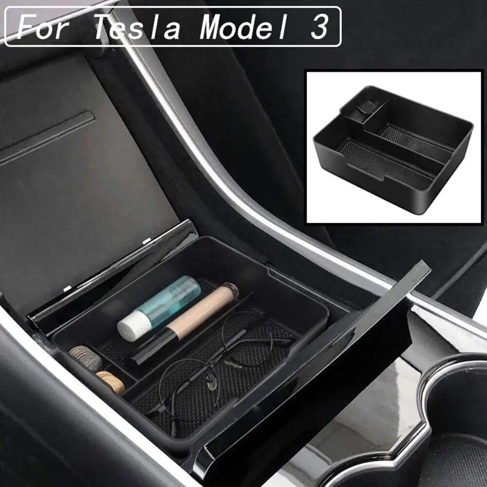 Центральный подлокотник автомобиля для Tesla Model 3 2017 2018 2019 2020, ящик для хранения, перчаточный ящик, автоаксессуары, нескользящий