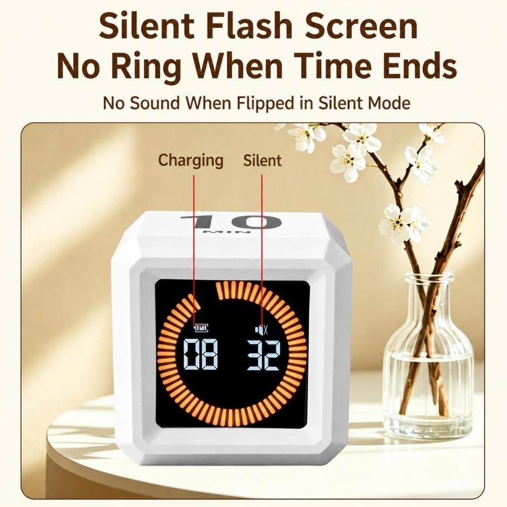 Silent Running Digital Visual Timer LED Display Gravity Sensor Timer Exercise Use