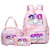Kpop Охотница на ведьм Девичья группа Принт Студенческий школьный рюкзак Сумка через плечо Пенал Набор из трех предметов