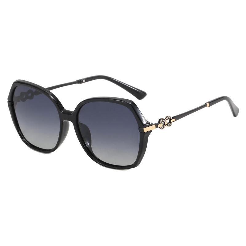 New polarized anti-ultraviolet oval frame high-end sunglasses women's sunglasses European and American fashion