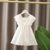 Girls' Sundress Summer Kids White Lace Dress