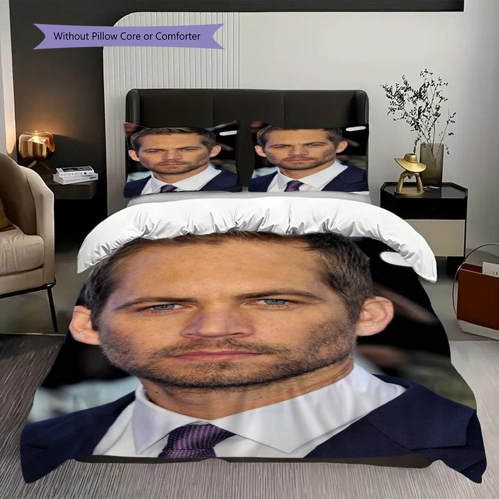 Paul Walker'S Legacy Tribute Style Threepiece Set 1 Duvet Cover 2 Pillowcase Without Core Bedding Set Soft And Comfortable