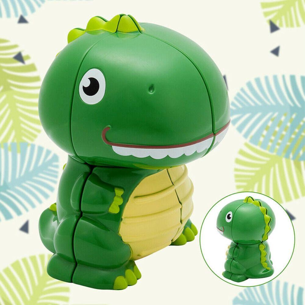 Toys For Kids Cartoon Dinosaur Irregular 2x2x2 Magic Cube Dinosaur Cube Brain Training Speed Cube