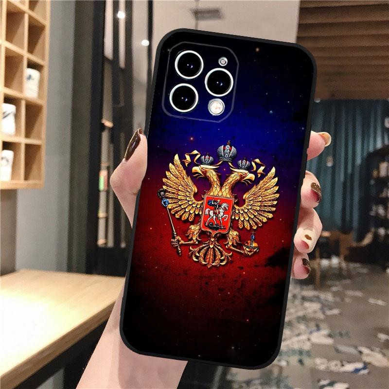 Чехол для телефона с флагом России для iphone 15 14 Pro Max 13 12 11 Pro Max XSMax XR 12 13 mini 14 Plus