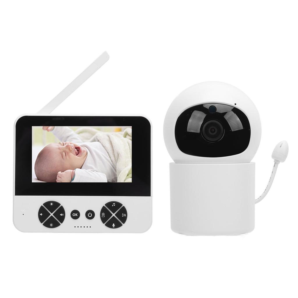 Детская камера с экраном 4,3 дюйма, двухсторонней связью, управлением через приложение, обнаружением звука дыхания, детской камерой