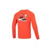 Футболка с длинным рукавом и принтом слогана JDI, круглым вырезом, с заниженной линией плеч, мужская, оранжевая DZ2696-633