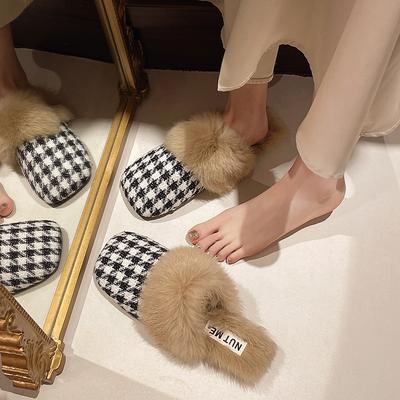 Трендовые модные универсальные домашние тапочки на четыре сезона, легкие и удобные, мягкий плюш, милые новые, нескользящие, износостойкие, легкие