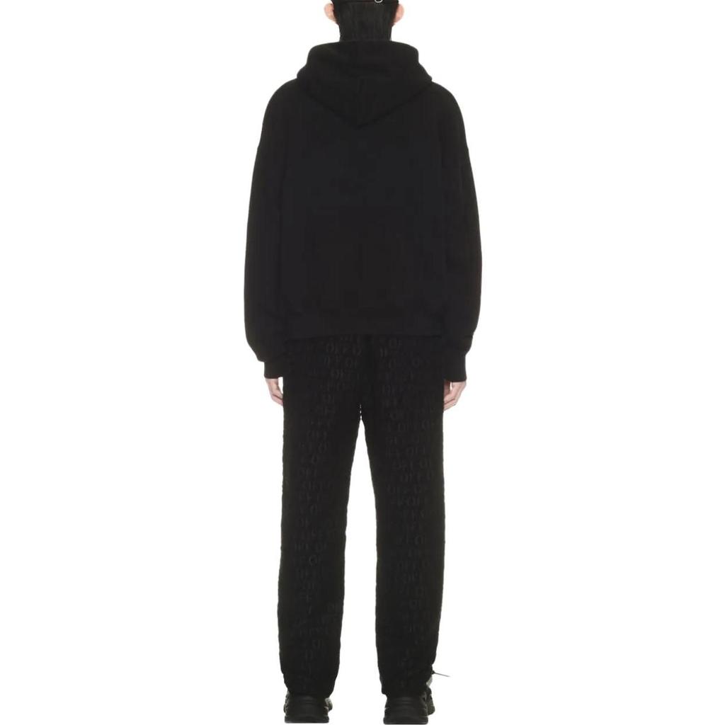 OFF WHITE Хлопковая толстовка с принтом логотипа OMBB085F23FLE0011001