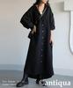 Женское платье большого размера Antiqua из вафельной ткани, черное, PK-01359, (L-XXL), 05,