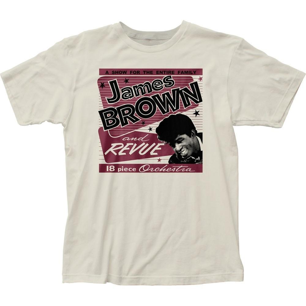 James Brown 18 Piece Orchestra Mens T Shirt Music Classic Concert Tee Natural Unisex T-Shirt