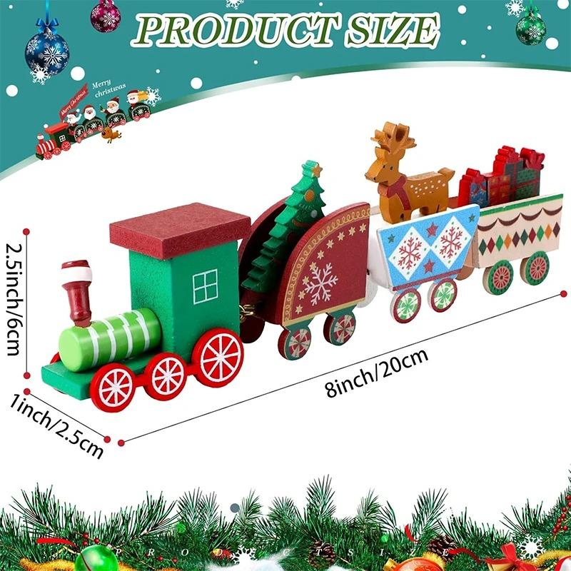 Рождественский поезд украшение мини рождественская елка олень для домашнего декора рождественский подвесной Навидад Ноэль подарки на Новый год счастливые подарки