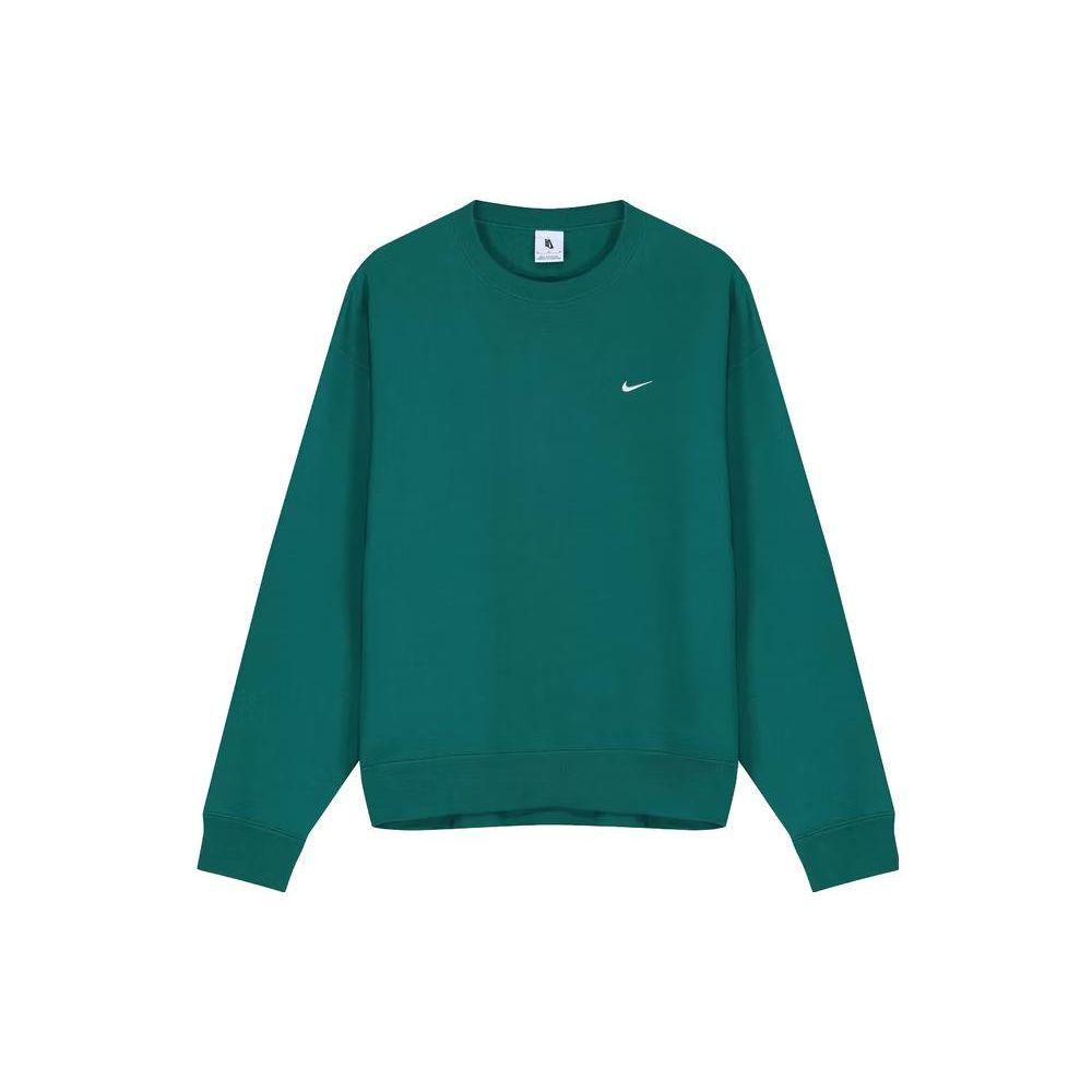 Nike Embroidered Logo Solid Crew Neck Sweatshirt Men Tops Green CV0554-340