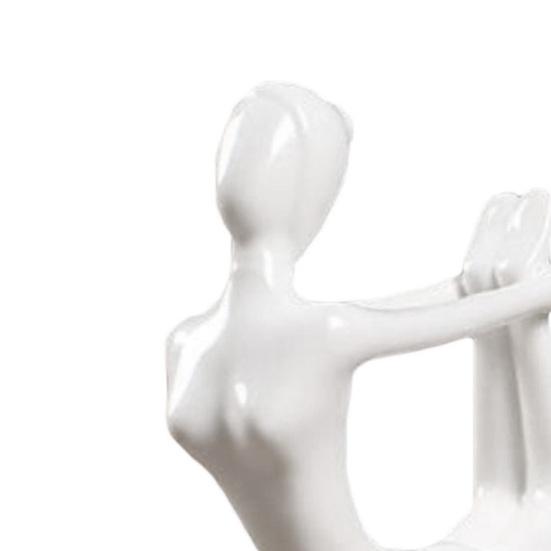 Творческая статуя йоги Экологичная керамическая гладкая поверхность