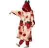 2023 Sweet Strawberry Плотный коралловый флисовый халат-комплект - Cozy Home Loungewear