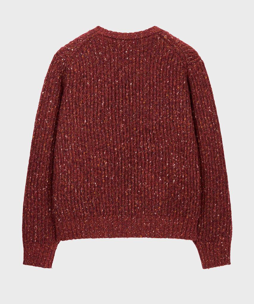 NOIRER Wool Blend Nef Round Knit (Red)