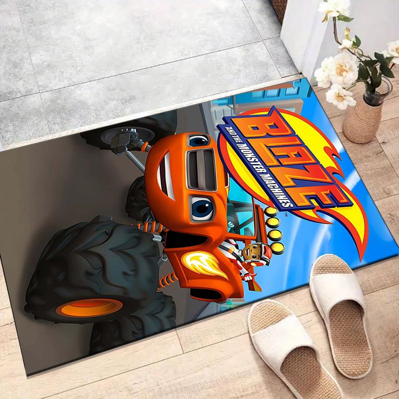 1pc Blaze and the Monster Machines (2) Design Printed Area Rug Carpet for Bedroom Living Room Home Decor Rugs Mat Non Slip Mat Rug for Bedside