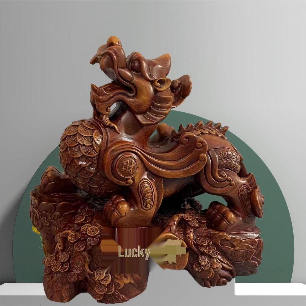 Pixiu Wealth-Attracting Ornaments: Pikachu Pair for Office or Shop Décor