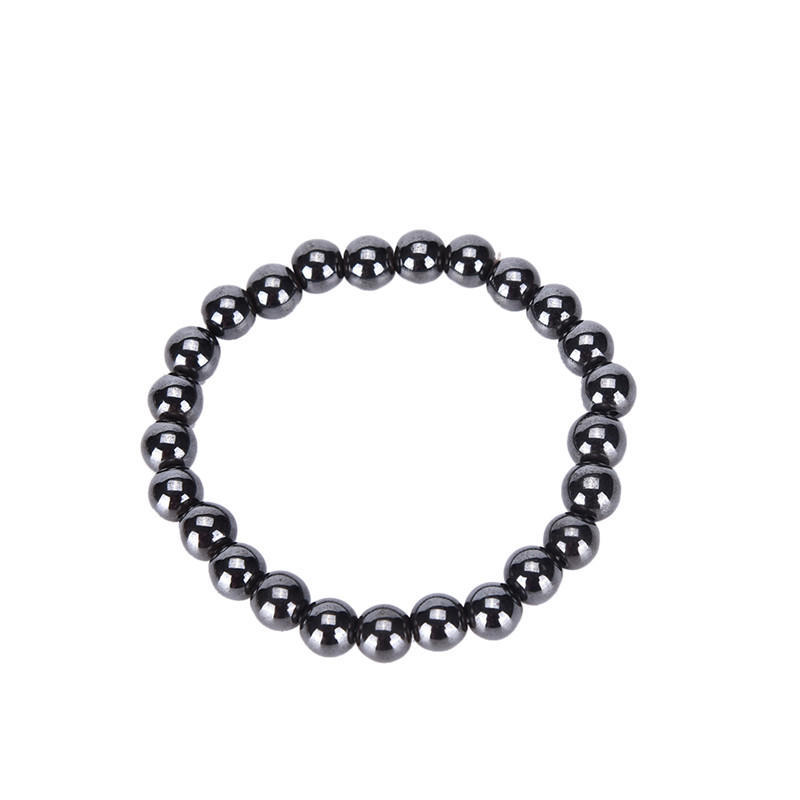 Weight Loss Round Black Stone Bracelet Health Care Magnetic Therapy Bracelet
