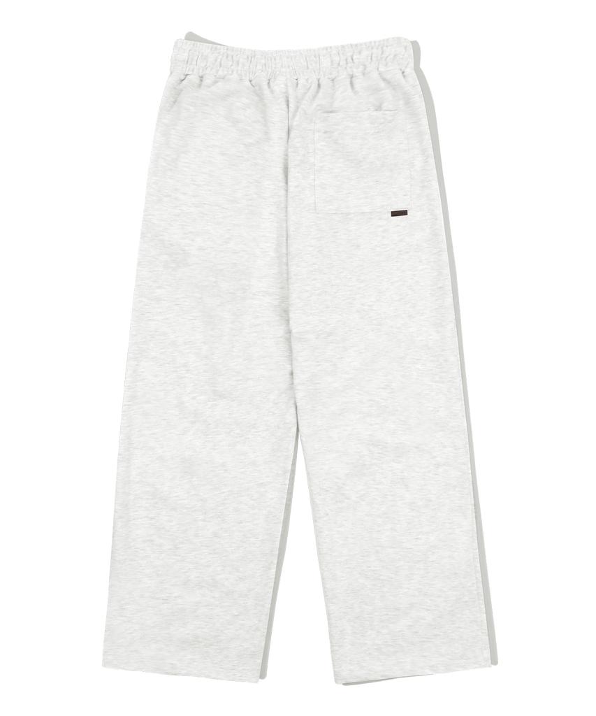 FILLUMINATE One-Pleat Wide Sweatpants - Light Grey