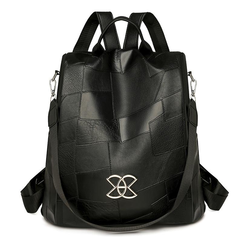 Новый мягкий кожаный рюкзак для женщин, высококачественный, противоугонный, для отдыха и путешествий, большой емкости и модный