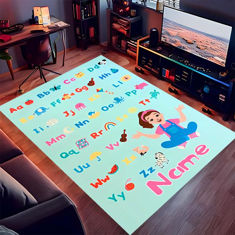 Custom personalization Ms. Rachel Print Area Rug - Soft, Washable Non-Slip Indoor Mat,Living Room,Home&Office Decorative Rug