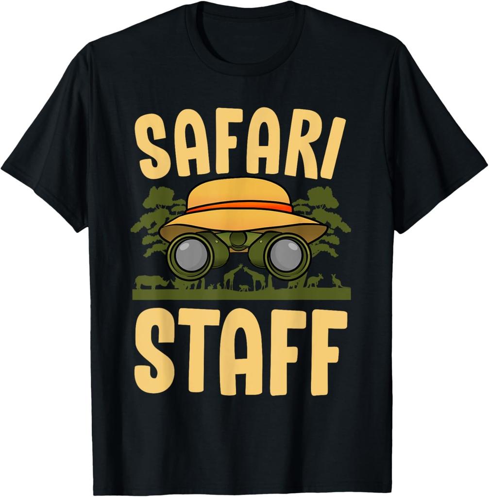 Safari Staff Art For Men Women Zookeeper Costume Zoo Jungle T-Shirt
