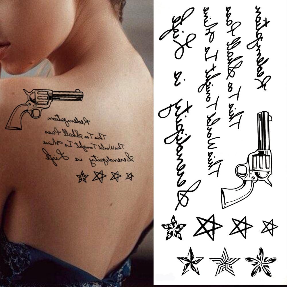 Временные татуировки в стиле скорпиона для женщин и мужчин, черный дракон, бабочка, татуировка из хны, наклейка, поддельные шипы, переносные татуировки на лодыжке